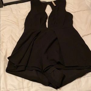 Black cute romper
